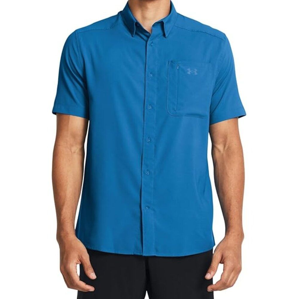 Under Armour Men's Short Sleeve Fishing Shirt | Drift Tide 2.0 UPF Medium NWT